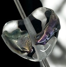 Heart Handmade Lampwork Glass Beads From Murano OOAK Tamara Yarilo Brand 1 Pcs