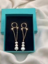 Non Piercing Nipple Rings Freshwater Pearls, Adjustable Nipple Jewelry, Handmade