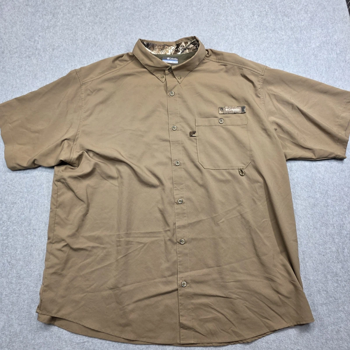 Chemise Columbia Performance PHG Hunting Gear - Bleu Et Rouge à Carreaux, Manches Longues, Homme XL