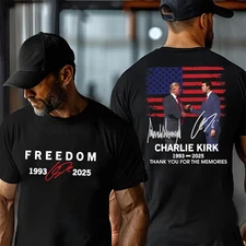 Charlie Kirk and Trumd T-Shirt, 1993-2025 Thanks You For The Memories T-Shirt