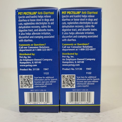 2x Pet Pectillin Anti-Diarrheal for Dogs & Cats Electrolytes Dehydration 08/2027 - Bild 4 von 6