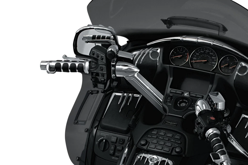 For Honda Goldwing 1800 2014-2017 Kuryakyn Chrome Handlebar Top Covers Foto 4 de 4