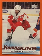 2019-20 Upper Deck Givani Smith Young Guns Rookie RC #474 Hockey Red Wings