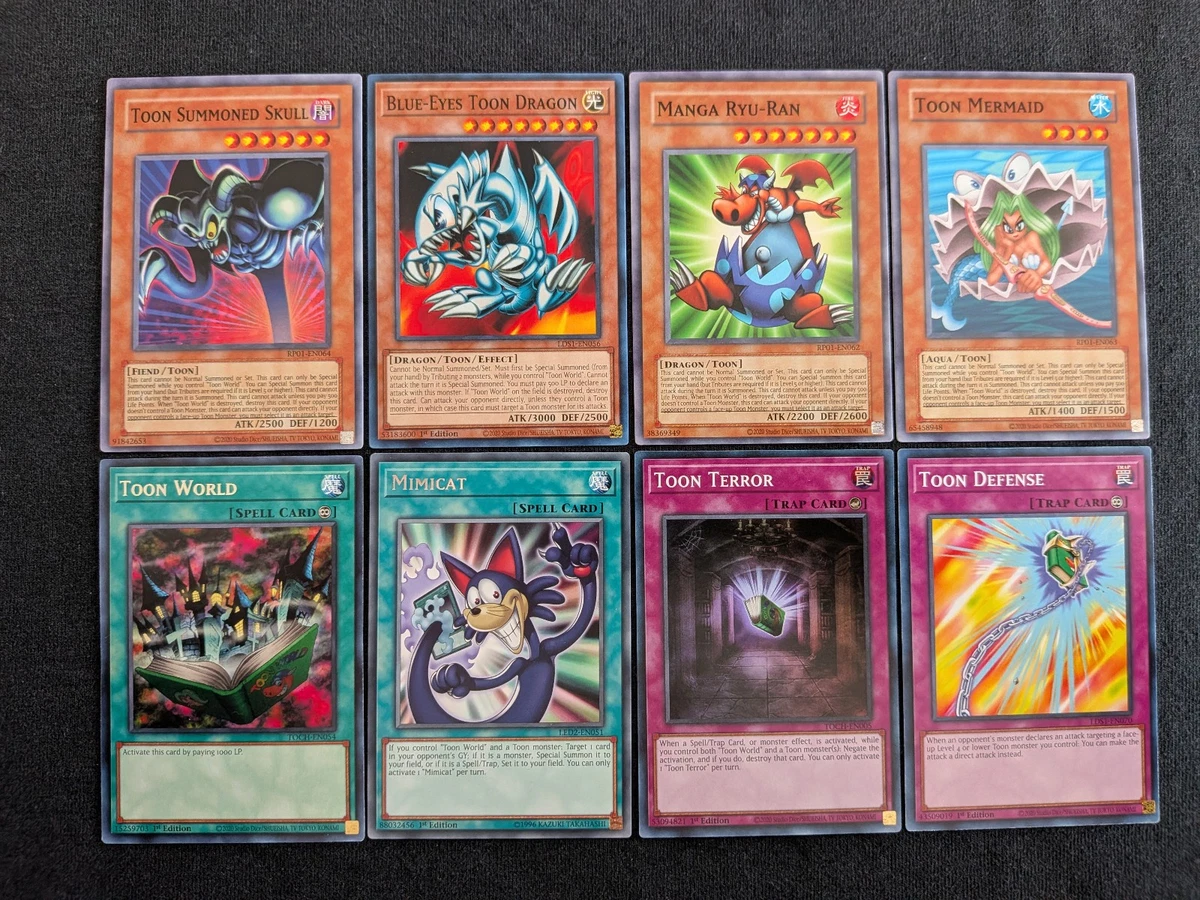Yu-Gi-Oh! PEGASUS TOON DECK Includes World Golem, Mermaid Mimicat & Table Of Contents Cards Yugioh Toon Deck Yu-Gi-Oh! PEGASUS TOON DECK Includes World Golem, Mermaid Mimicat & Table Of Contents Cards Yugioh Toon Deck