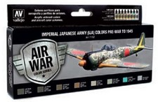 Vallejo Paint 71152 IJA Colors Pre-War to 1945 Model Air Paints Set of 8 
