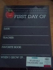 Horizon Group USA Reversible Chalkboard Sign. NEW IN PACKAGING