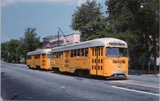 POSTCARD-BALTIMORE TRANSIT 7337-PULLMAN BUILT PCC CAR-TROLLEY