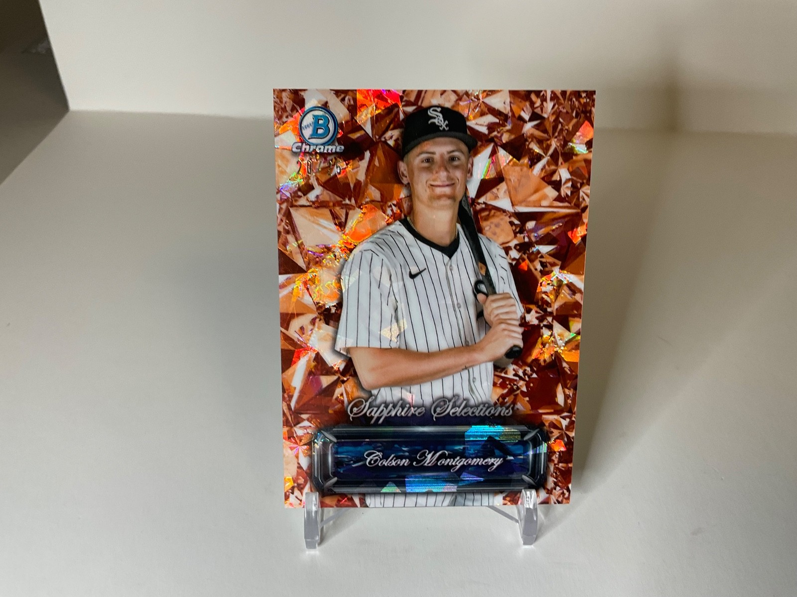 2024 Bowman Chrome Sapphire Colson Montgomery sapphire selections orange /25