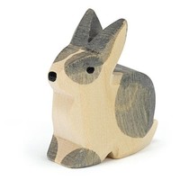 Ostheimer, Kaninchen Sitzend, Holzfigur, Spieltier, Holzspielzeug