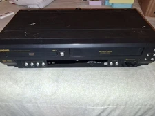 Symphonic WF803 DVD VCR Combo Recorder 4-Head Hi-Fi Tested Works No Remote