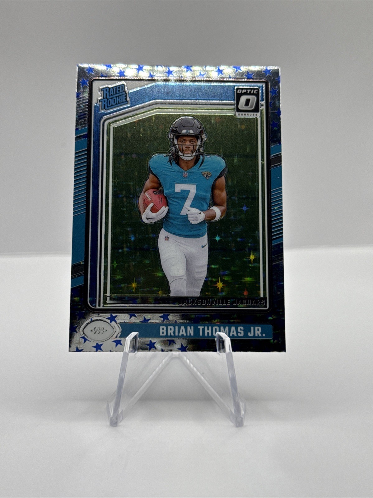 2024 Panini Donruss Optic - Rated Rookie Brian Thomas Jr. #214 Stars Prizm (RC)