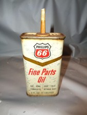 VINTAGE PHILLIPS 66 FINE PARTS OIL CAN 4 OZ. - EMPTY - Made in USA