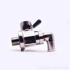 EZ Engine Oil Drain Valve EZ-101(1/2"-20UNF) & L-Shaped Hose End L-001 COMBO
