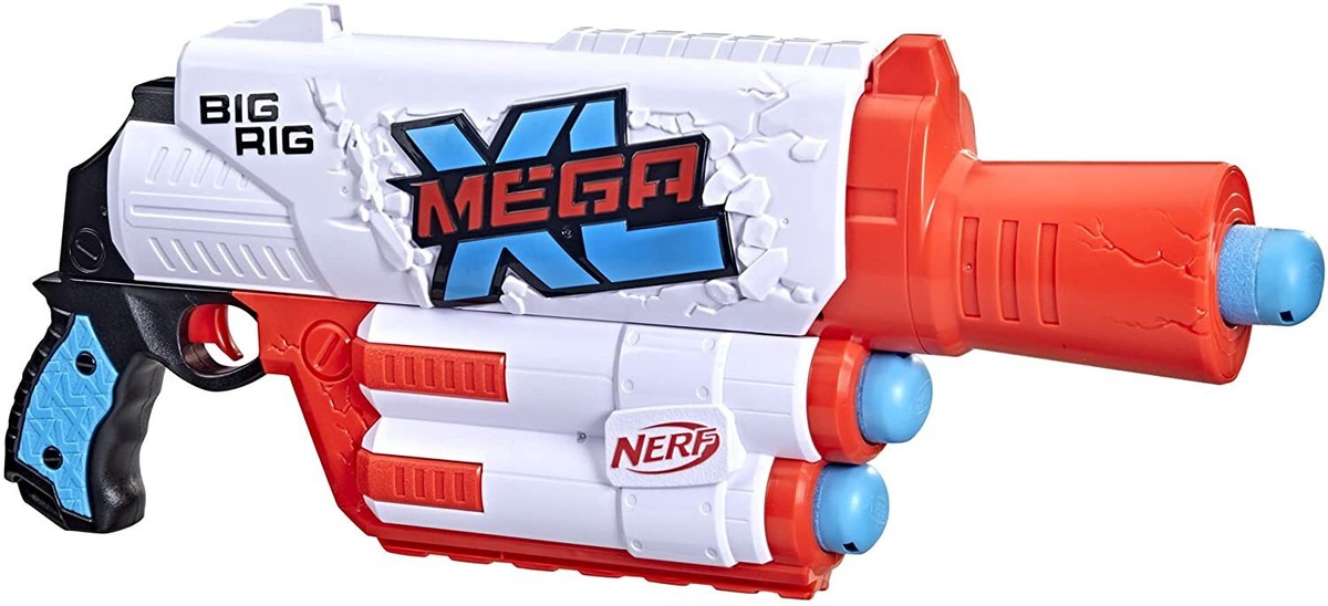 トイガン Nerf Mega XL Nerf Mega XL Double Crusher Dart Blaster with Whistling