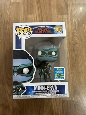 Funko POP! Marvel Captain Marvel #487 Minn-Erva SDCC Exclusive 2019 Neu in Box