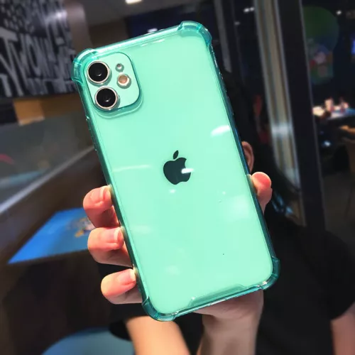 Clear Neon Fluorescent Soft Case Cover For iPhone 15 14 13 Pro Max 11 XR 8 Plus - Picture 8 of 13