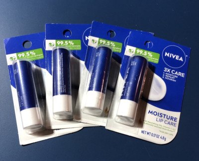 Nivea Moisture Lip Care Stick , 4 Pk
