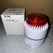 EATON 640451 FULLEON 0208X FLASHING XENON SOUNDER BEACON RED LENS WHITE BODY