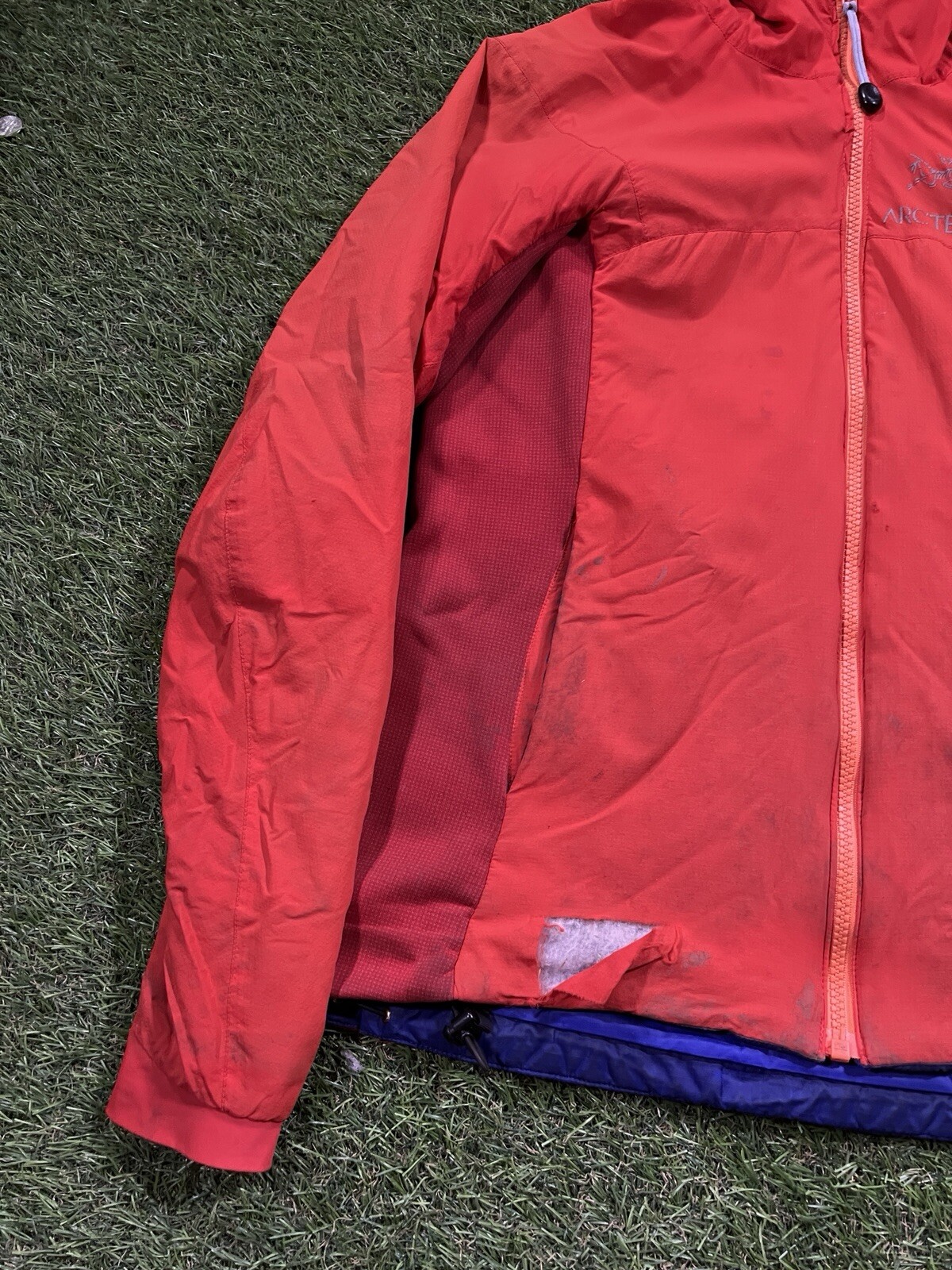 ARC'TERYX Giacca donna Arcteryx Atom LT Active con cappuccio arancione sangue rosso taglia media difetti