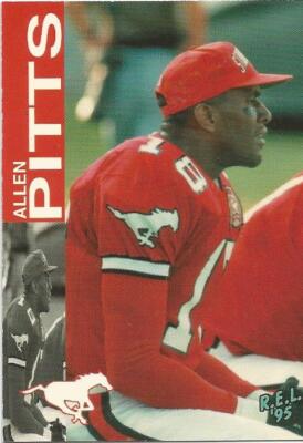 1995 REL CFL ALLEN PITTS CALGARY STAMPEDERS #12 (CAL STATE FULLERTON)