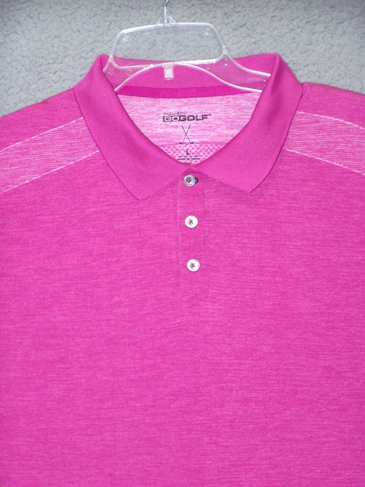 Polo de golf Skechers adulto grande rosa GOGOLF ropa deportiva al aire libre manga corta para hombre Foto 2 de 4