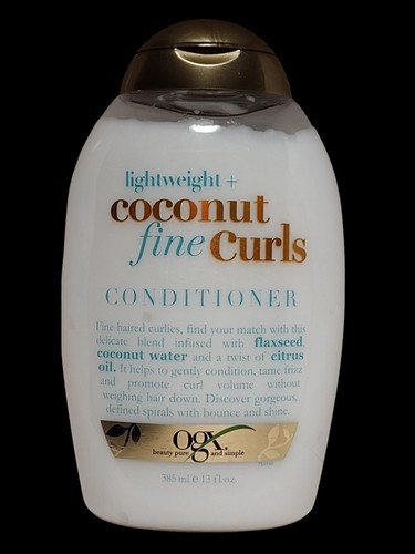 OGX Lightweight + Coconut Fine Curls Conditioner Sulfate Free Hair Care 13 fl oz - Picture 16 of 24