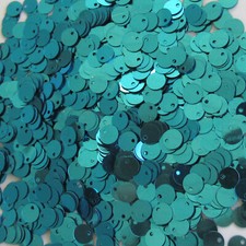 Sequins Turquoise 6mm Paillettes / Flat Top Hole 750 pieces Loose