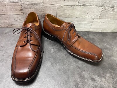 Bostonian Brown Leather Lace Up Dressy Derby Oxford Shoe Men 8M Williamsburg Dark Brown Deerskin Men main image 4
