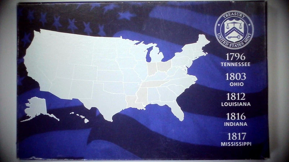 2002-S US Proof State Quarter Mint Set 5 Coins CN CLAD 24soc0403 - Image 2 of 4