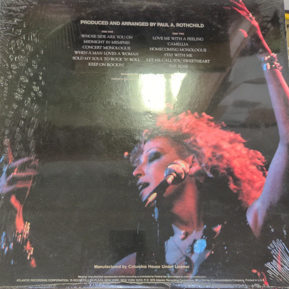 Record Album The Rose Starring Bette Midler Original Soundtrack Recording LP VG - Image 2 of 3