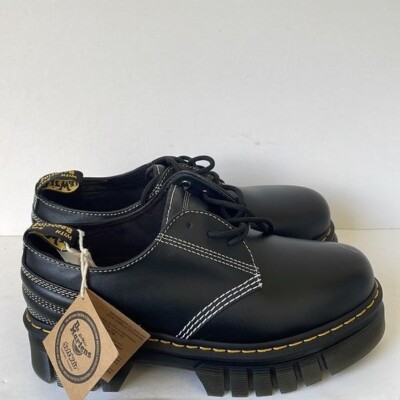 Dr. Martens Audrick White Stitch Leather Platform Oxford US10L UK8