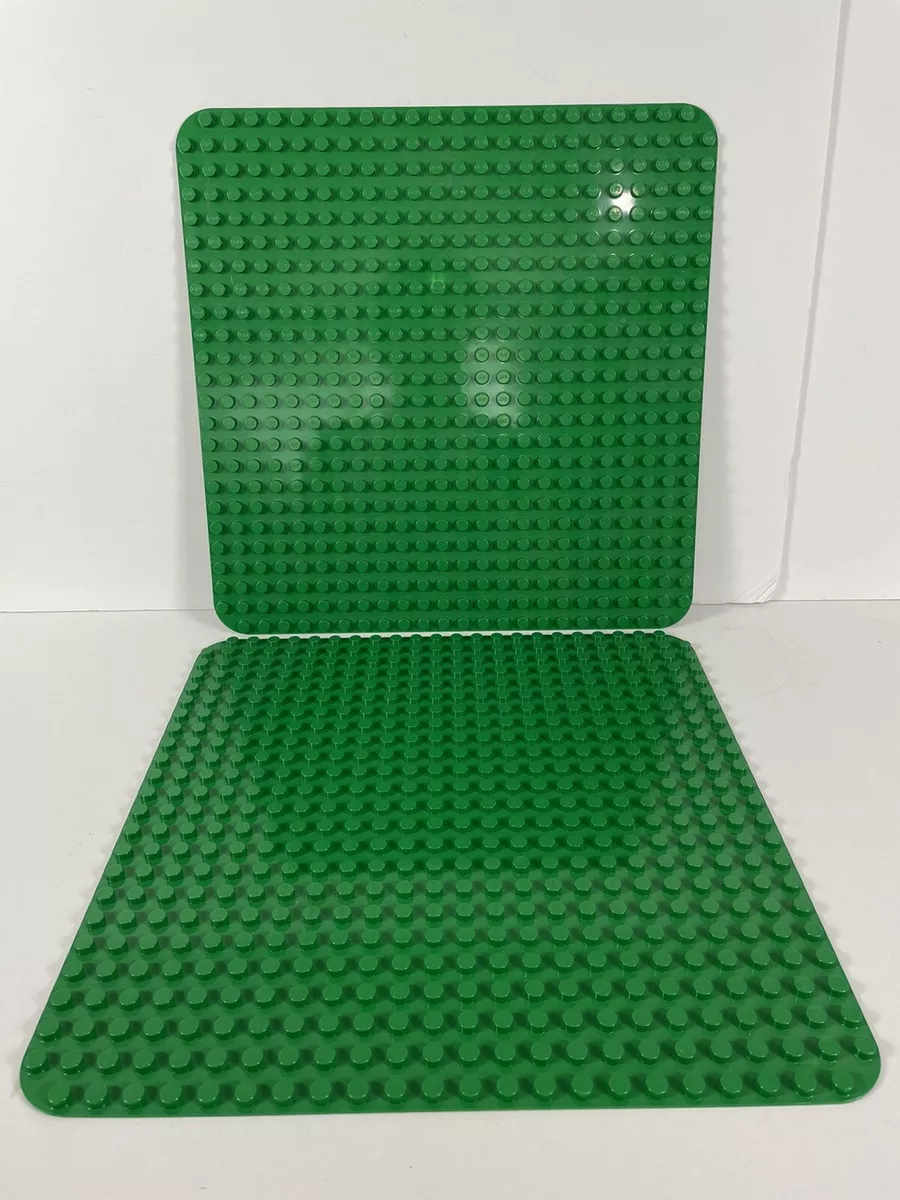 2 Lego Duplo Large Base Board Green Plate 15 x 15 24 x 24 Pegs