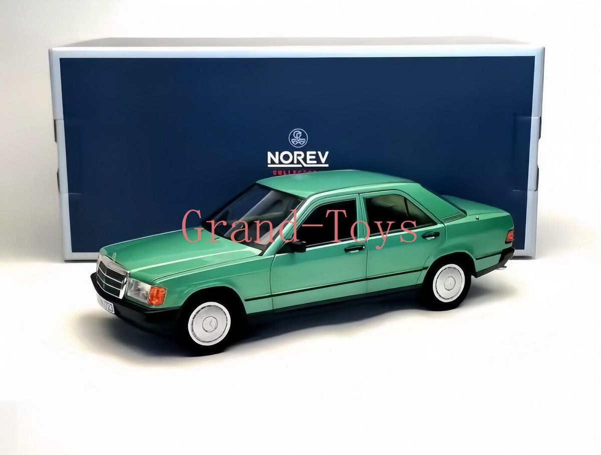 NOREV 1/18 Scale Mercedes-Benz 190E W201 1984 Green Diecast Car