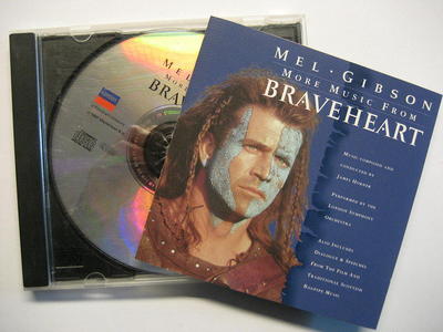 BRAVEHEART MORE MUSIC FROM CD O.S.T. ORIGINAL SOUNDTRACK JAMES HORNER