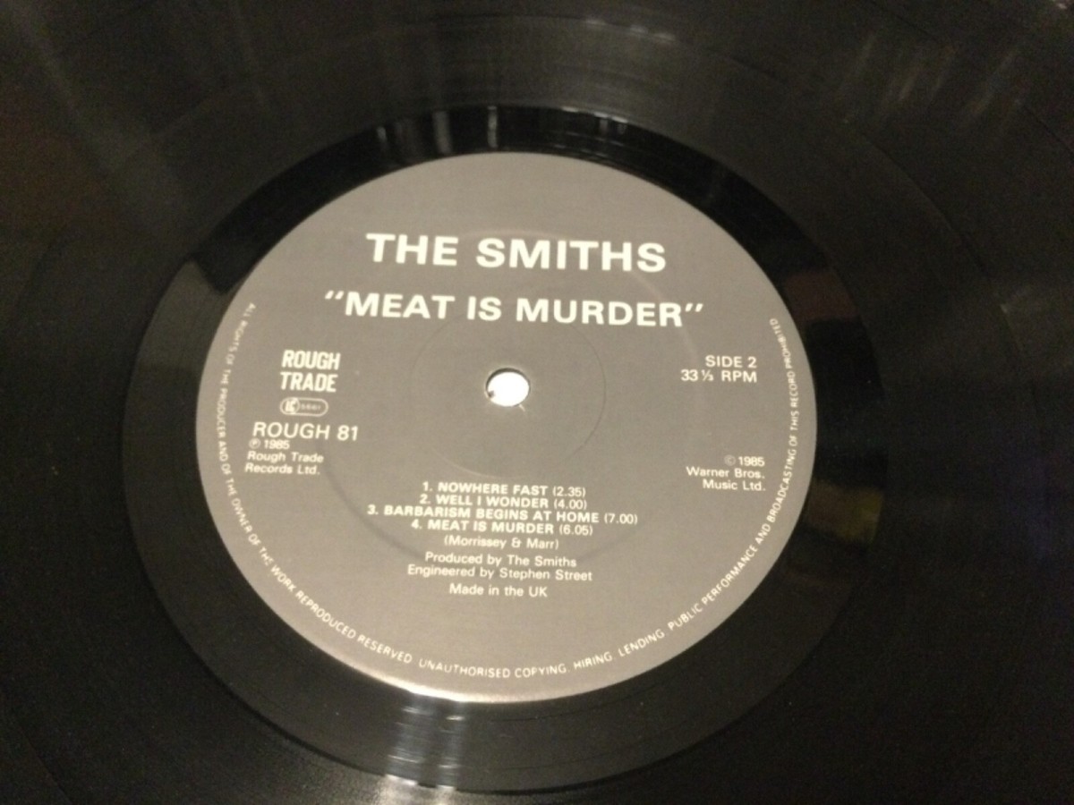THE SMITHS MEAT IS MURDER UK 1985 FIRST ORIGINAL VINYL ROUGH TRADE  