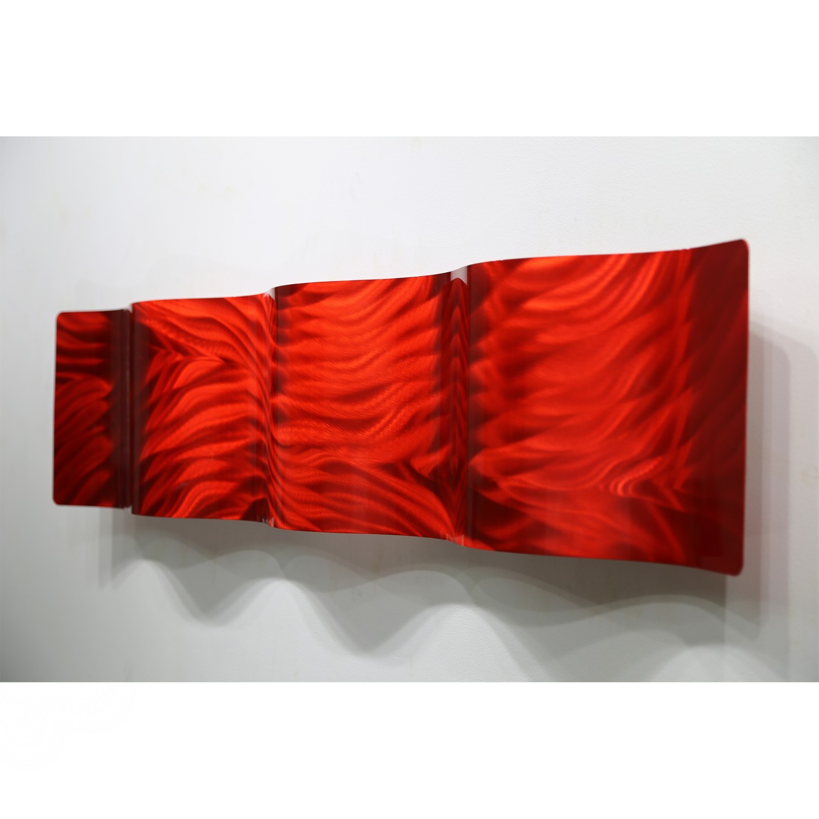 Abstract Art Red Metal Wall Painting Hanging Sculpture Modern Decor by Jon Allen eBay