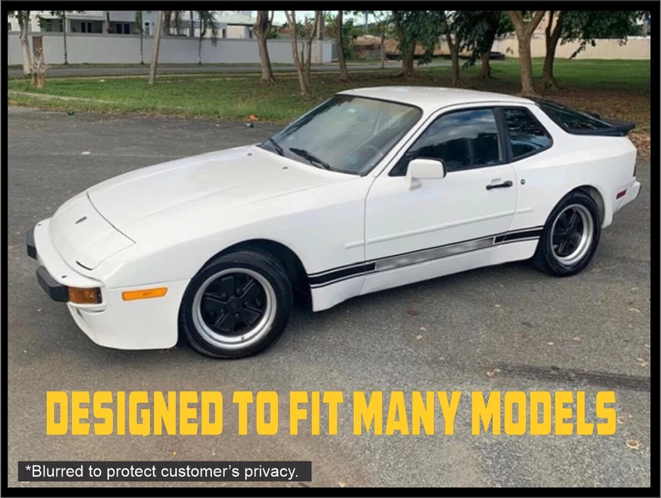 Kit de calcomanías personalizadas de rayas laterales para Porsche Boxster, Cayman, 944 y algunos 911 antiguos Foto 4 de 4