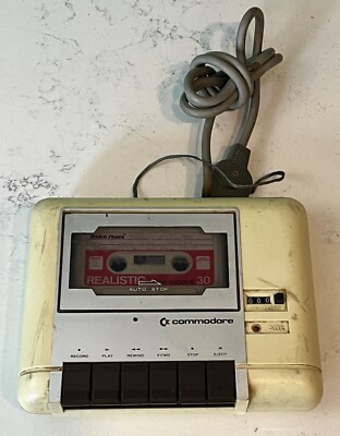 Vintage Commodore  C2N Audio Cassette Unit Player BR99VMC2N-A UNTESTED