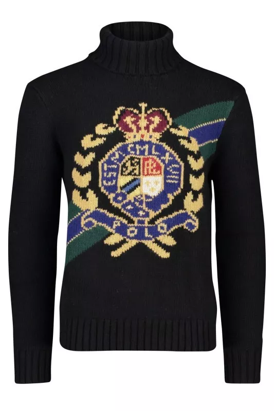 Polo ralph lauren crest turtleneck clearance sweater