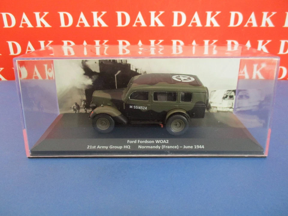 Die cast 1/43 Modellino Auto Ford Fordson WOA2 21st Army Group HQ Normandy 1944 - Immagine 4 di 4