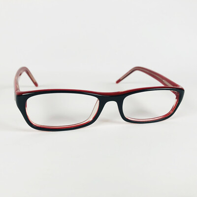 UNBEKANNTE Brille SCHWARZ RECHTECKIG Brillengestell MOD: ABGERIEBEN