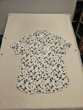 Cactus Man Beaches Be Crazy Hawaiian Tropical Cotton Flip Cuff Size M Shirt NEW