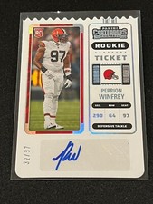 2022 Panini Contenders Perrion Winfrey Rookie Ticket Stub Auto 32/97 #202