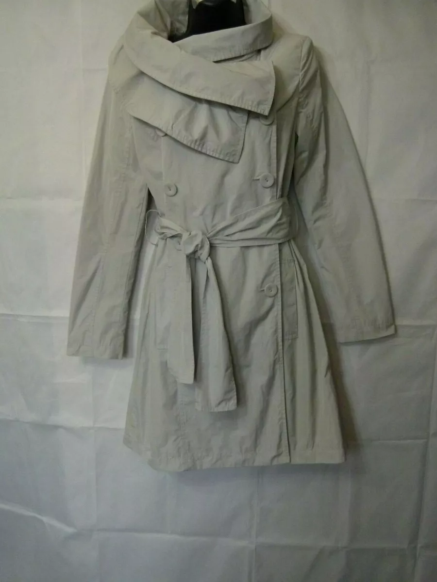 Madeline double breasted trench coat with detachable best sale hood