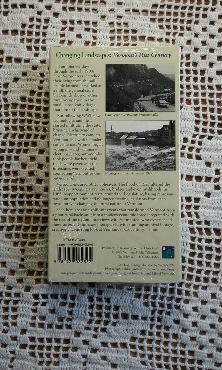 Changing Landscapes Vermont's Past Century VHS Tape Vermont Public  Television