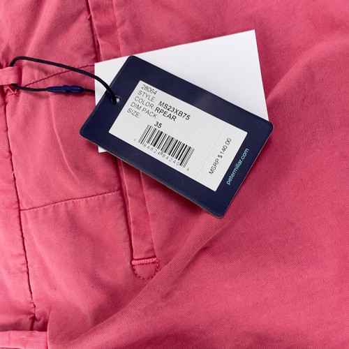 Peter Millar Crown Crafted Concorde Garment Dyed Shorts Men's Size 35 Pink $140 - Picture 5 of 11