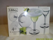 Libbey 4 Pieces Cancun Margarita Cocktail Glasses