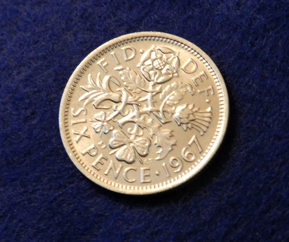 Gran Bretaña 1967 6 peniques - moneda fantástica - ver fotos Foto 2 de 3