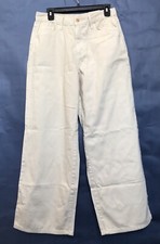 Universal Thread Women High Waisted Wide Leg High-Rise Jeans Off-white 8S