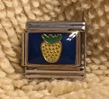 Pineapple 9mm Italian Modular Link Charm for Bracelet